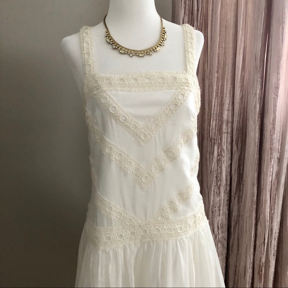 NWT Ann Taylor Drop Waist Lace Dress - Picture 2 of 4